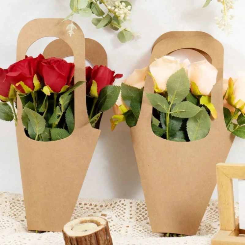 Kraft Flower Bag Handheld Tote - Florist Supply House ulasan dan harga