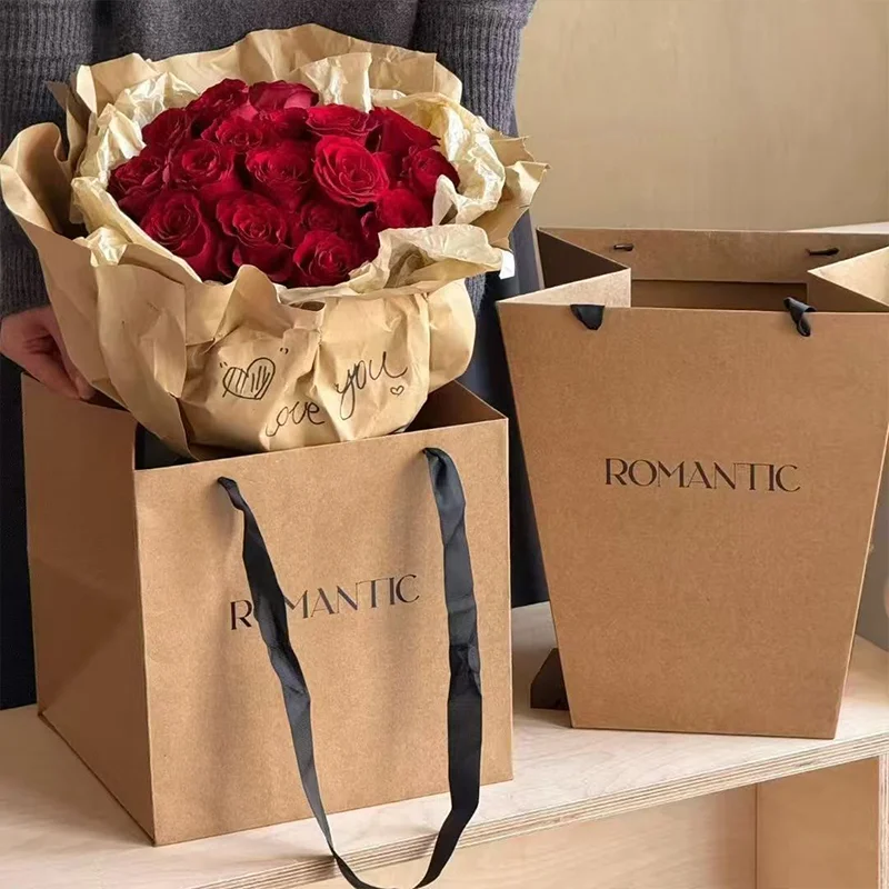 Kraft Paper Flower Carrying Ba - Florist Supply House ulasan dan harga
