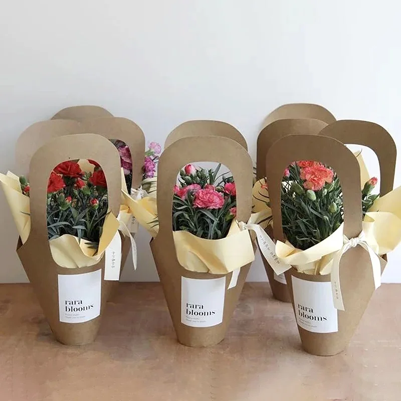 10PCS Kraft Paper Flower Gift  - Florist Supply House ulasan dan harga