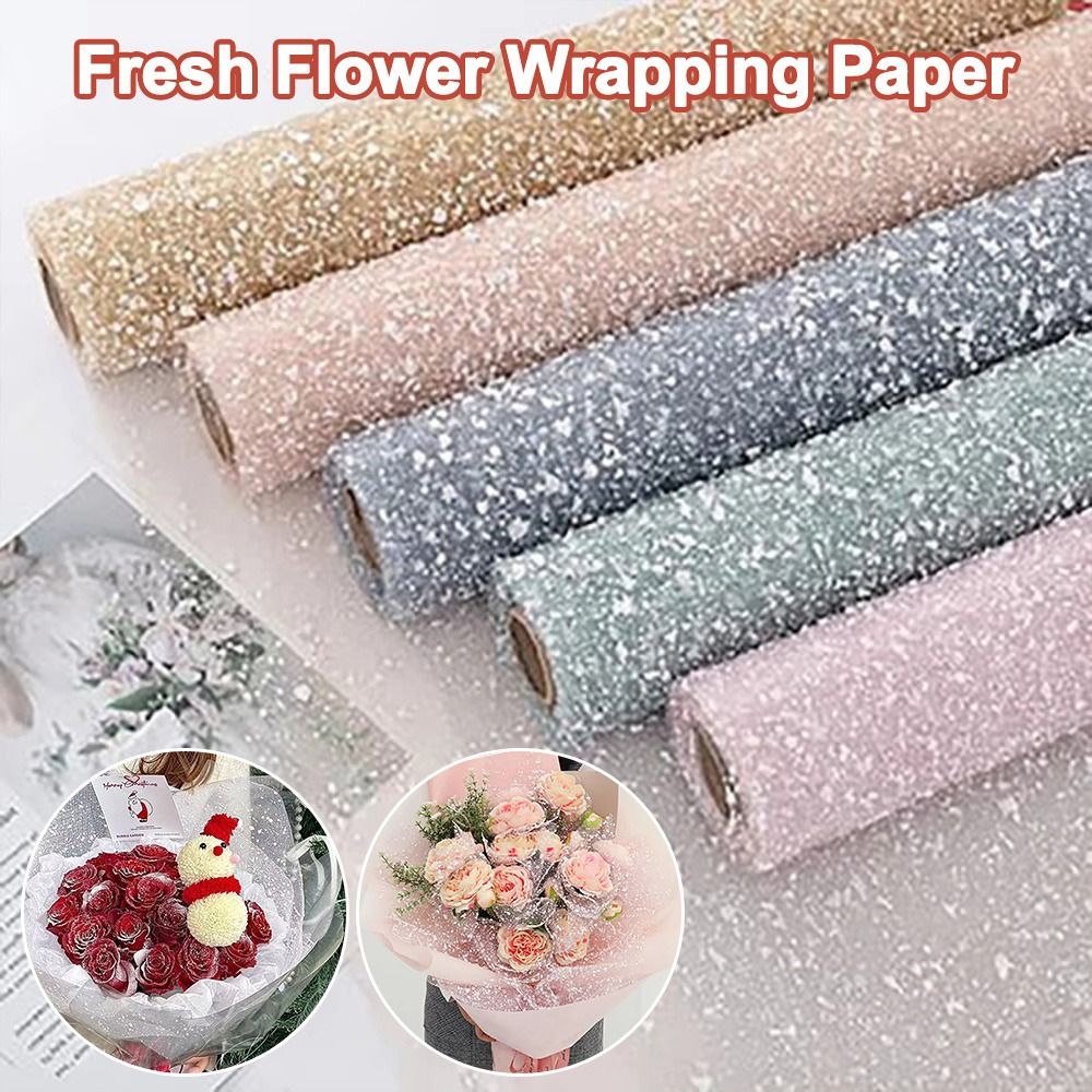 Flower Wrapping Paper Snowflak - Florist Supply House ulasan dan harga